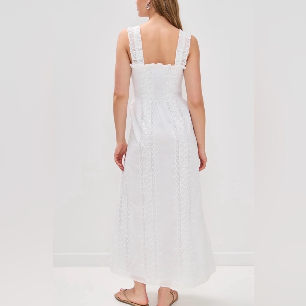 Hill House Rosetta Nap Dress - White Broderie *Hemmed* - Picture 2 of 4